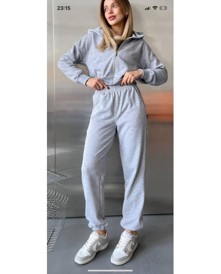 0809 спортивний костюм на блискавці з капюшоном зі штанами на резинці