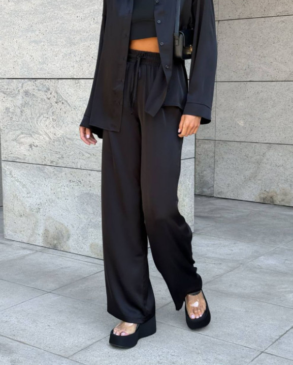 37 костюм шовковий зі штанами