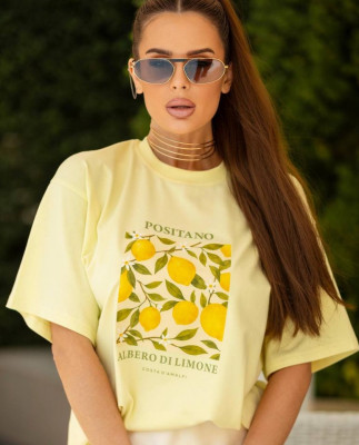 29 Футболка жовта з лимонами