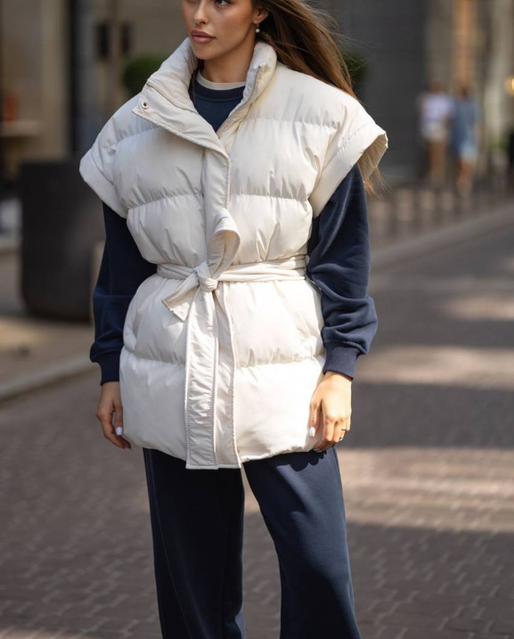 62 Жилет водовідштовхуючий подовженний з поясом