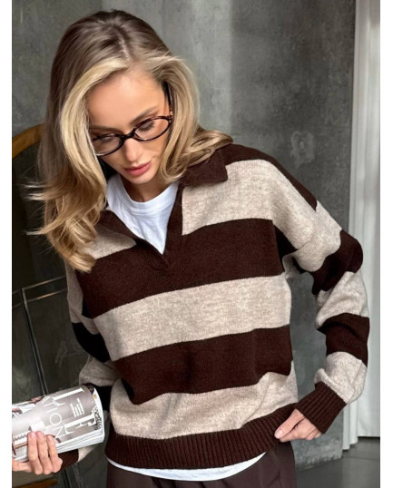 112 Світер в’язаний широка смужка