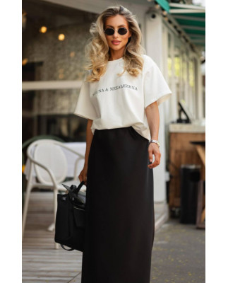 35 спідниця міді сатинова