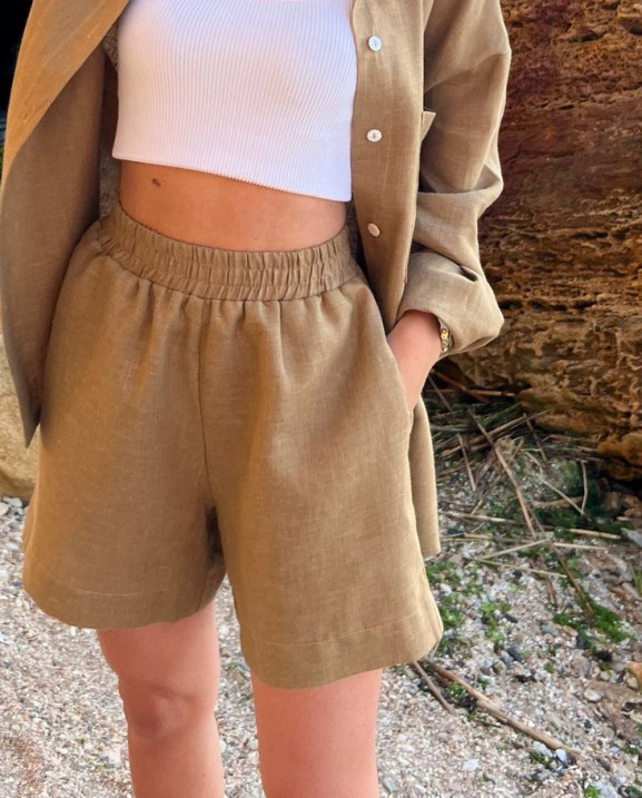 Шорти льняні Sale