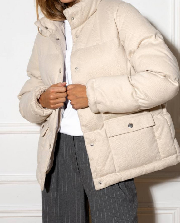 18/1 куртка пухова кашемірова на кнопках