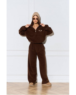 103 Спортивний костюм з поларфлісу на стойці з вишивкою 103 Спортивний костюм з поларфлісу на стойці з вишивкою