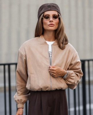 88 Бомбер з замши