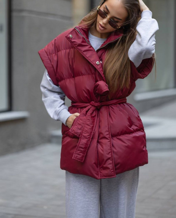 62 Жилет водовідштовхуючий подовженний з поясом