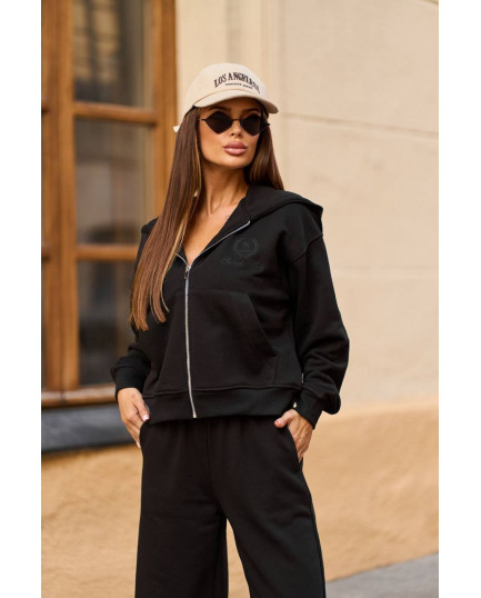 94 Спортивний костюм з трьохнитки з капюшоном з вишивкою