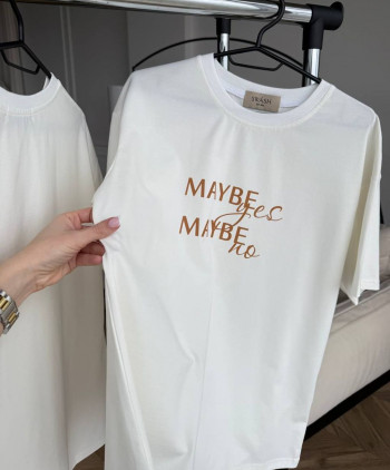 29 Футболка молочна maybe yes