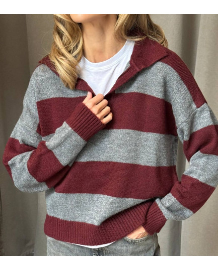 112 Світер в’язаний широка смужка