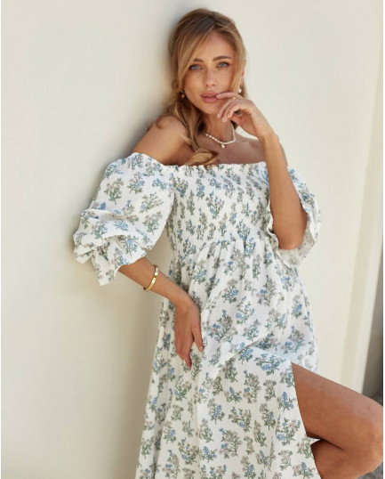 33 сукня міді муслінова на резинці