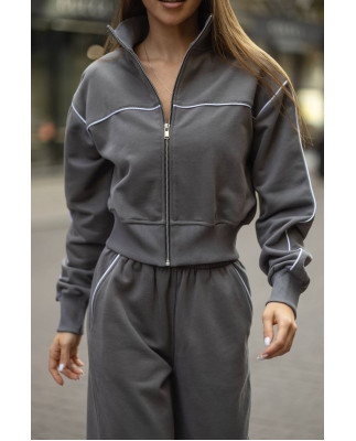 55 Костюм із трьохнитки з кантом 55 Костюм із трьохнитки з кантом