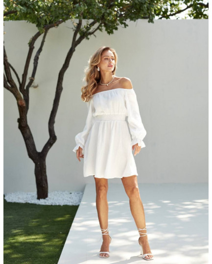 44 сукня міні муслінова на резинці