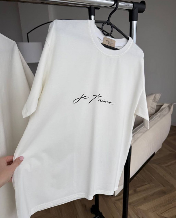 29 футболка молочна je taime