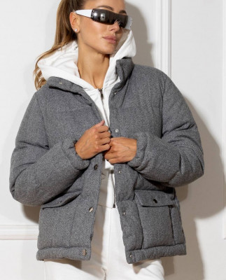 18/1 куртка пухова кашемірова на кнопках