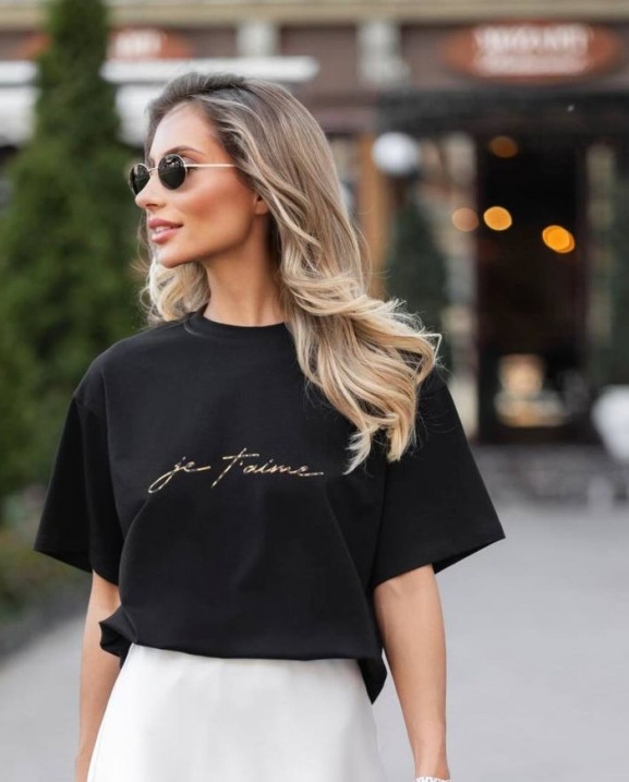 29 футболка чорна je taime