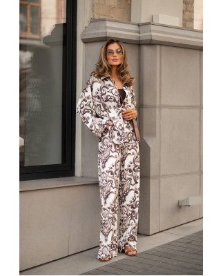 37 костюм шовковий зі штанами