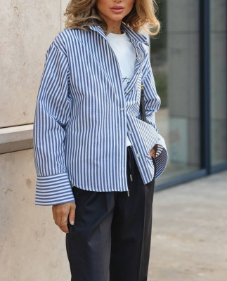 54 Сорочка бавовняна в смужку