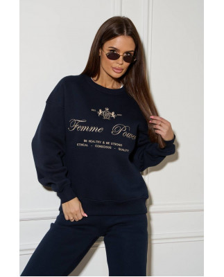 59/1 спортивний костюм на флісі з вишивкою світшот з джогерами 59/1 спортивний костюм на флісі з вишивкою світшот з джогерами