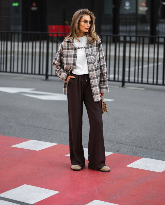 15 сорочка в клітинку з фланелі на ґудзиках