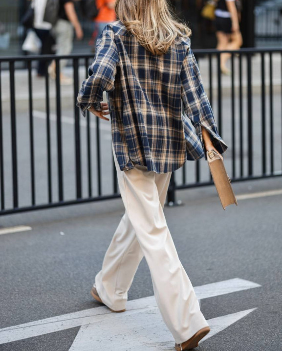 15 сорочка в клітинку з фланелі на ґудзиках