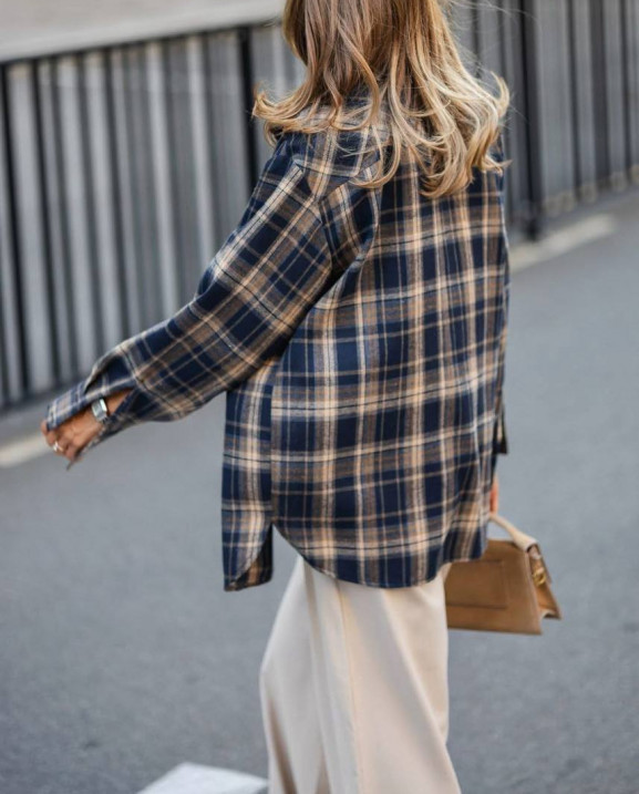 15 сорочка в клітинку з фланелі на ґудзиках