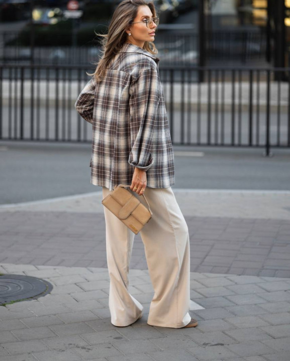 15 сорочка в клітинку з фланелі на ґудзиках